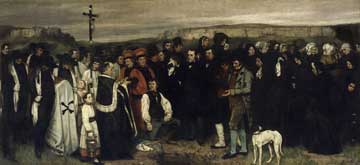 Lukisan A Burial at Ornans (1849-1850) karya Gustave Courbet