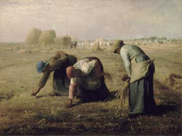 Lukisan The Gleaners (1857) karya Jean Francois Millet