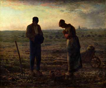 Lukisan The Angelus (1857-1859) karya Jean Francois Millet